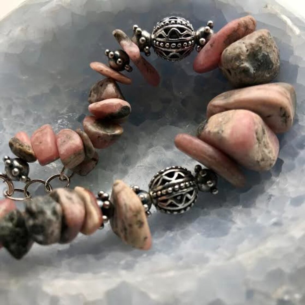 Beautiful Handmade Rhodochrosite Bracelet
